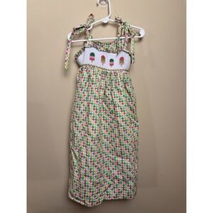 Velani Classics Smocked Sundress Size 6 100% Cotton